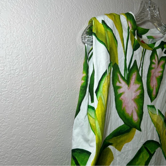 FARM Rio Green Pink Tropical Tank Top‎ women’s XS vacation resort summer preppy - Picture 3 of 8